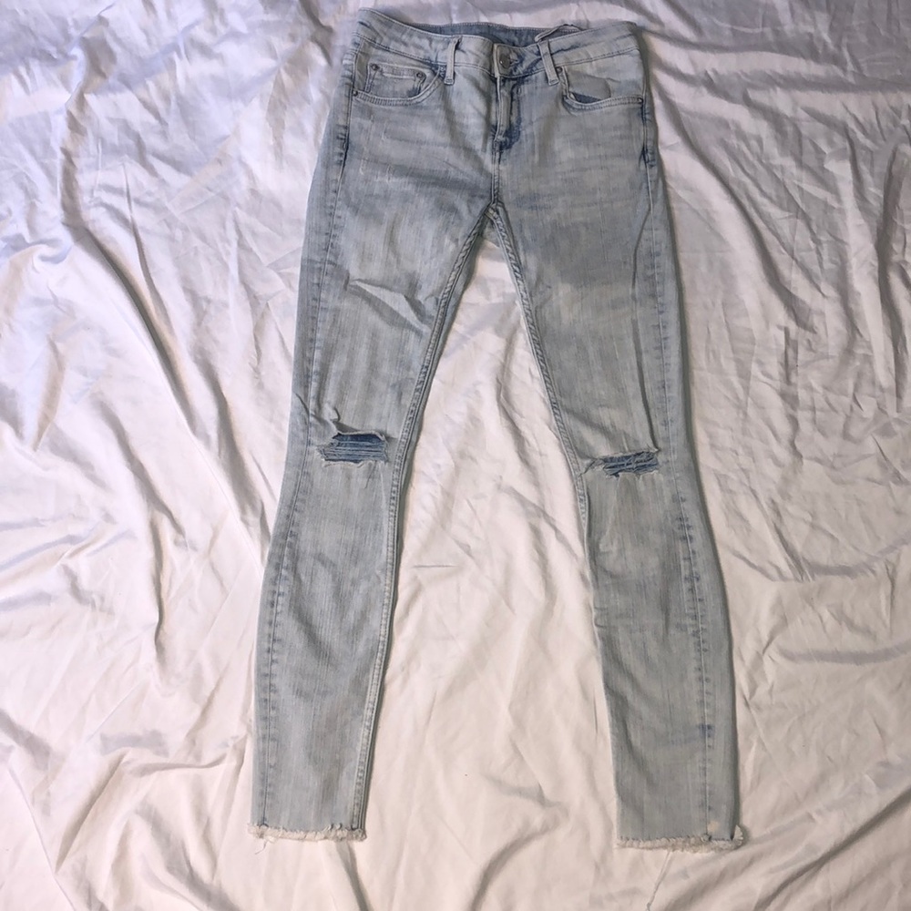 Light-Wash Skinny Jeans